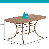 Mesa De Jantar 6 Lugares 1,60m 1547 Carraro Freijó Com Rose - 4