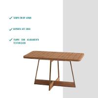 Mesa De Jantar Retangular 1,6 M átria 1592 Carraro Nogal/rose - 7