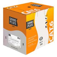 Cabo Lan U-utp 24awg X 4 Pares Cat.6 Cmx Caixa C- 305 Metros Vermelho 100% Cobre 23400207 - 2