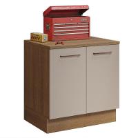 Balcão Multiuso 80cm 2 Portas Rustic/crema Madesa - 9