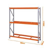 Mini Porta Pallet Mpp3ncpi Inicial 180x80x200cm Estante Para Armazenagem Com Plano 500kg - 3