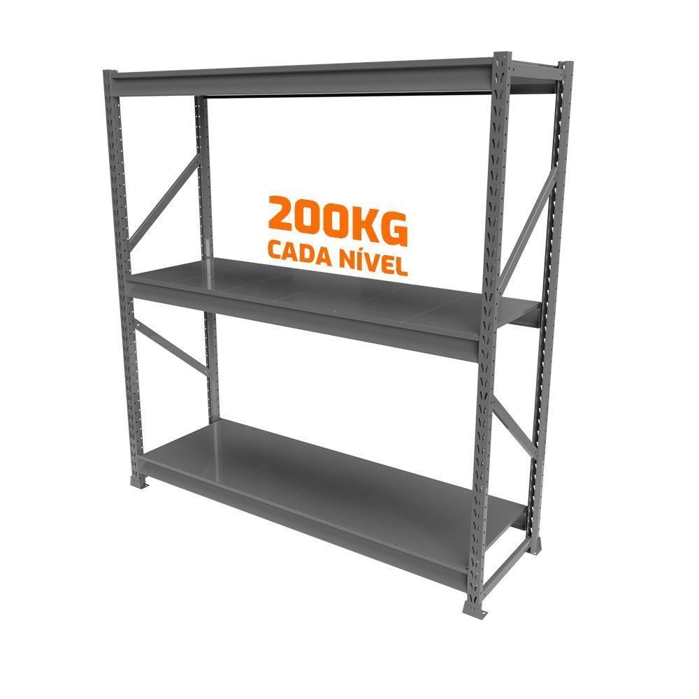 Mini Porta Pallet Slim Inicial Comercial 1,80x0,60x2m Estante De Armazenagem Com Plano - 2
