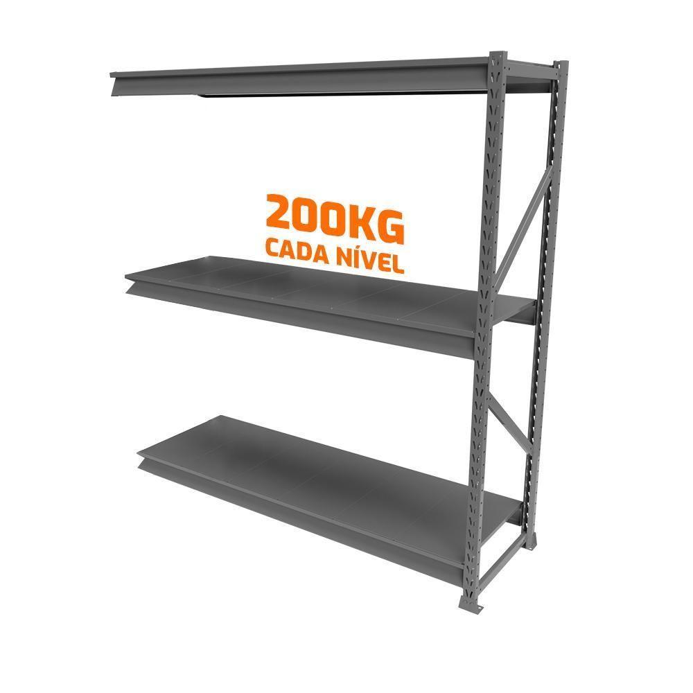 Mini Porta Pallet Slim Continuação 1,80x0,60x2m Estante Para Armazenagem Com Plano - 2