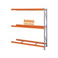 Mini Porta Pallet Continuação 1,8x0,8x2m Estante Para Armazenagem Com 3 Níveis 500kg - 2