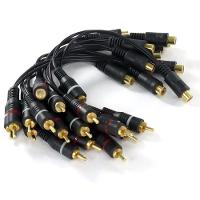 Cabo Y Rca Fêmea X 2 Rca Macho 20 Cm - Yrf2rm-20 - Pc - 10 - 2