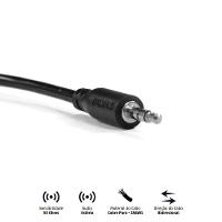 Cabo P2 3.5mm Macho Para P2 3.5mm Macho 28awg Puro Cobre 2 Metros - P35m-2 - 2