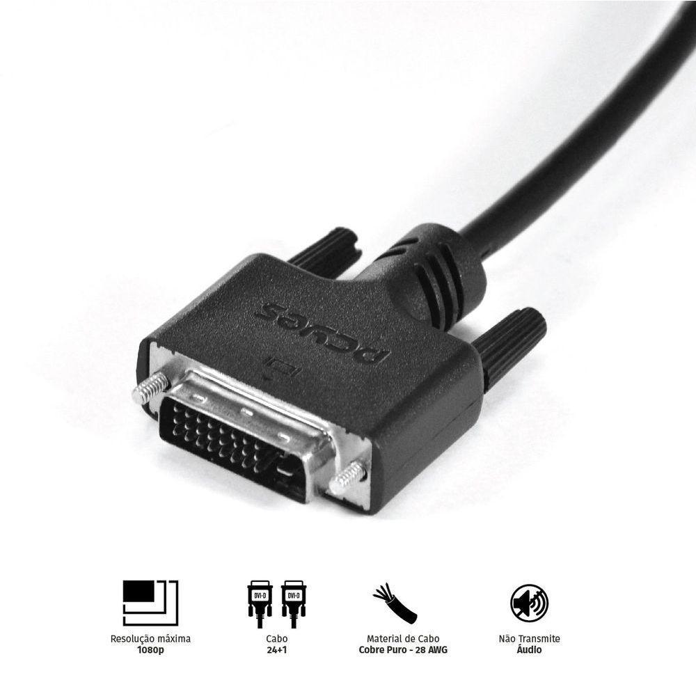 Cabo Dvi-d 24+1 Para Dvi-d 24+1 Dual-link 2 Metros - Pddl-2 - 4