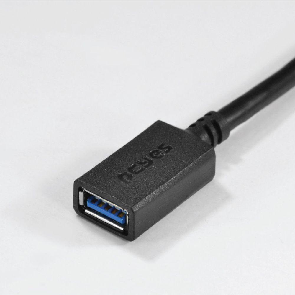 Cabo Extensor Usb A 3.0 Macho Para Usb A 3.0 Fêmea 28awg Puro Cobre 2 Metros - Puamf3-2 - 3
