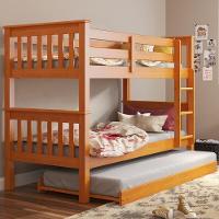 Treliche De Solteiro Madeira Maciça Para Colchão 88 X 188 Cm Multimóveis Cr35245 Mel Mel - 4