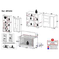 Quarto Infantil Completo Algodão Doce Multimóveis Mp4252 Branco - 8