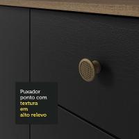 Armário Cozinha Compacta 235cm Rustic/Preto Gourmet 02 - 5