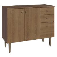 Balcão Gabinete 3Por 1 Gaveta Rustic Gourmet Madesa Rustic - 1