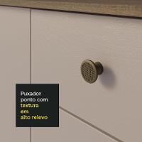Balcão Gabinete Com Pia 105cm 3 Portas 1 Gaveta Crema