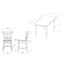 Conjunto Mesa De Jantar 160cm Com 6 Cadeiras Estofadas Multimóveis Cr50086 Mel Mel - 2