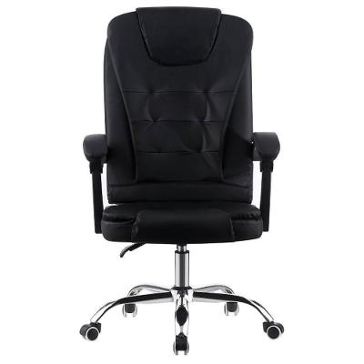 Cadeira De Escritório Presidente Base Cromada Com Rodinha Fortt Nantes Preta - Cpf01-p