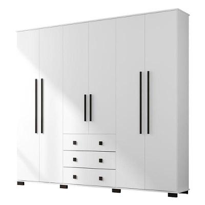 Guarda Roupa Casal B23063 Branco - Araplac