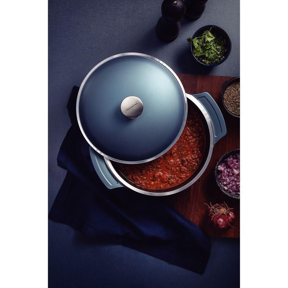 Panela Caçarola Lyon Azul 26cm Tramontina Forjada Antiaderente Starflon High Performance Elementar - 2