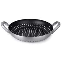 Frigideira Grill Profissional Preta 32 Cm Em Alumínio Com Revestimento Interno Antiaderente - 1