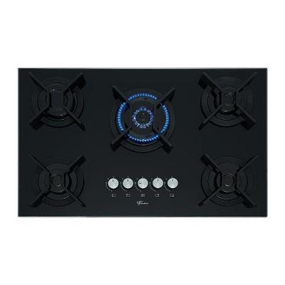 Cooktop a Gás Fischer Infinity 26298-57077 5 Bocas Vidro Tripla Chama Preto Bivolt
