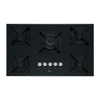 Cooktop A Gás Fischer 5 Bocas Tripla Chama Infinity Com Trempe De Ferro Fundido Mesa Vidro 26298-57077 Bivolt