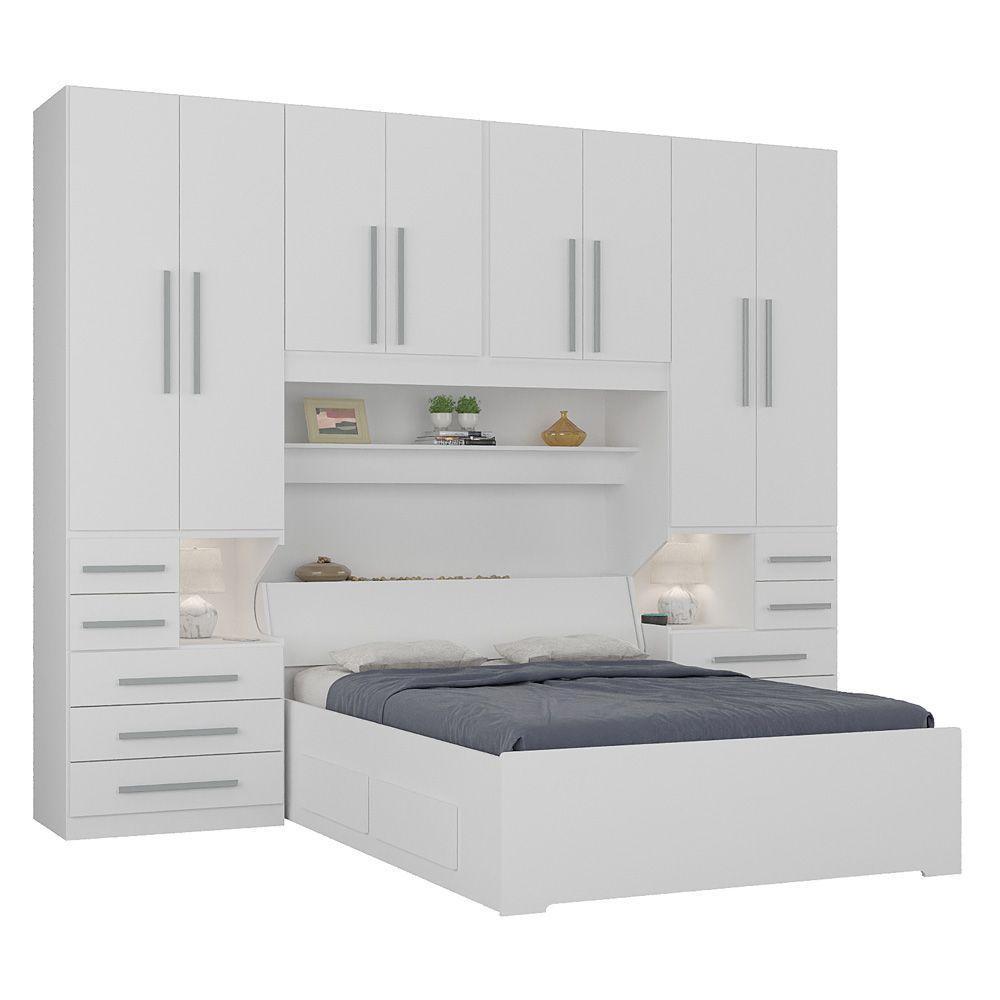 Dormitório Queen Size Sem Cama 1223s Branco - 1