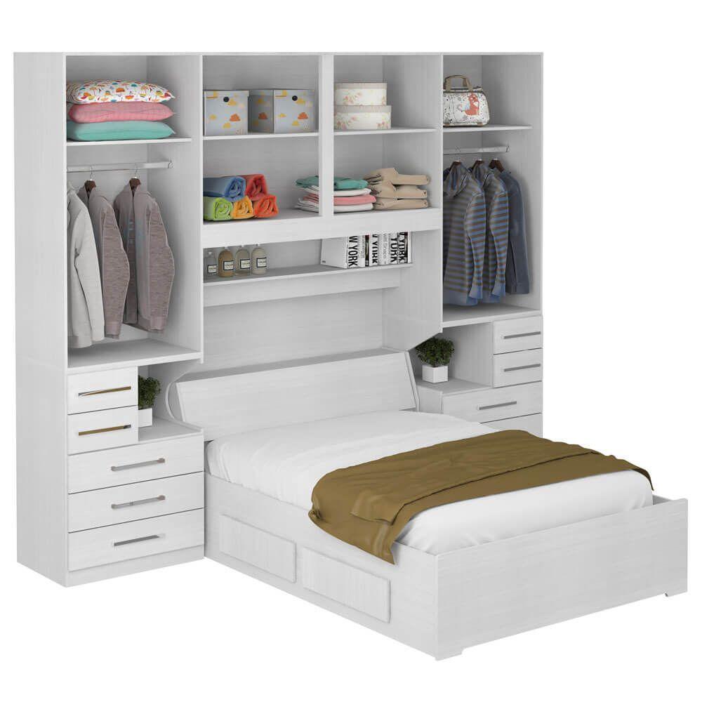 Dormitório Queen Size Sem Cama 1223s Branco - 6