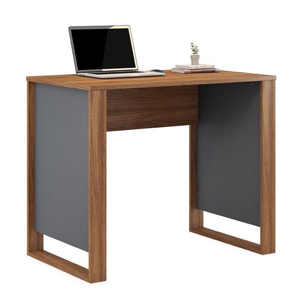 Mesa Para Computador Morada Amêndola Grafito - Demóbile - 1
