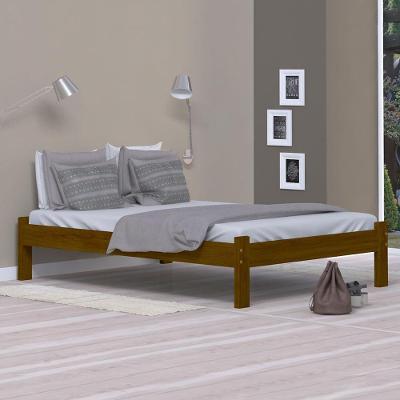 Cama De Casal Turca De Madeira Maciça Reforçada Imbuia