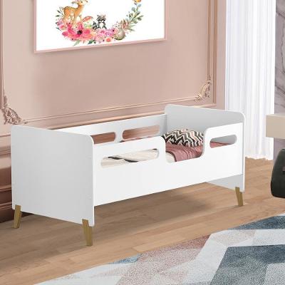 Cama Infantojuvenil Com Grade Branco Cecilia Vj Móveis