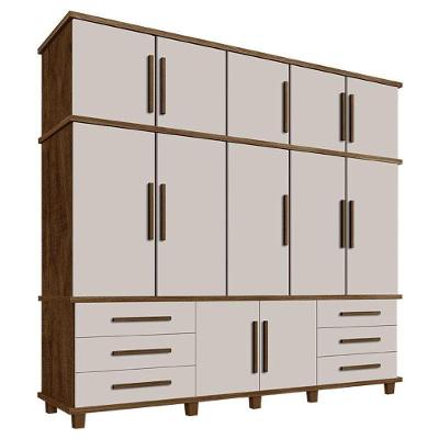 Guarda Roupa Casal Londres Malbec Off White MDP