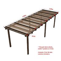 Kit Policarbonato Cristal 4mm 6,00m X 2,00m - Perfis Naturais - 5