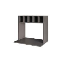 Suporte Para Microondas Com Nicho Adega Para Cozinha Emma 60cm Grafite M12 - D'rossi - 1