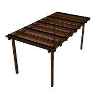 Kit Policarbonato Bronze 4mm 4,00m X 2,00m - Perfis Naturais - 1