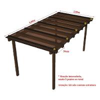 Kit Policarbonato Bronze 4mm 4,00m X 2,00m - Perfis Naturais - 5