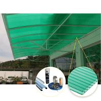 Kit Policarbonato Verde 4mm 10,00m X 4,00m - Perfis Naturais