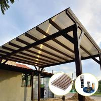 Kit Policarbonato Bronze 4mm 12,00m X 6,00m - Perfis Naturais