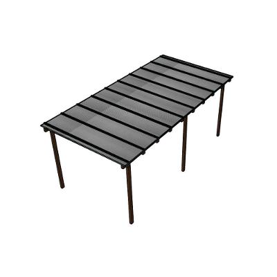 Kit Policarbonato Cinza Refletivo 6mm 6,00m X 3,00m - Perfis Naturais