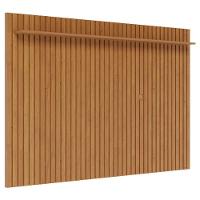 Rack Bancada Classic 3 Gavetas Com Painel Para Tv Suspenso Ripado Loft 2.2 Off White Nature - Imcal - 3