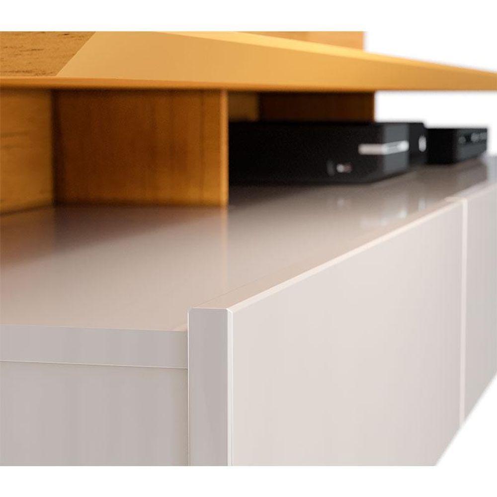 Painel Para Tv Home Suspenso Ambiente Decore 1.8 Nature Off White - Imcal - 3