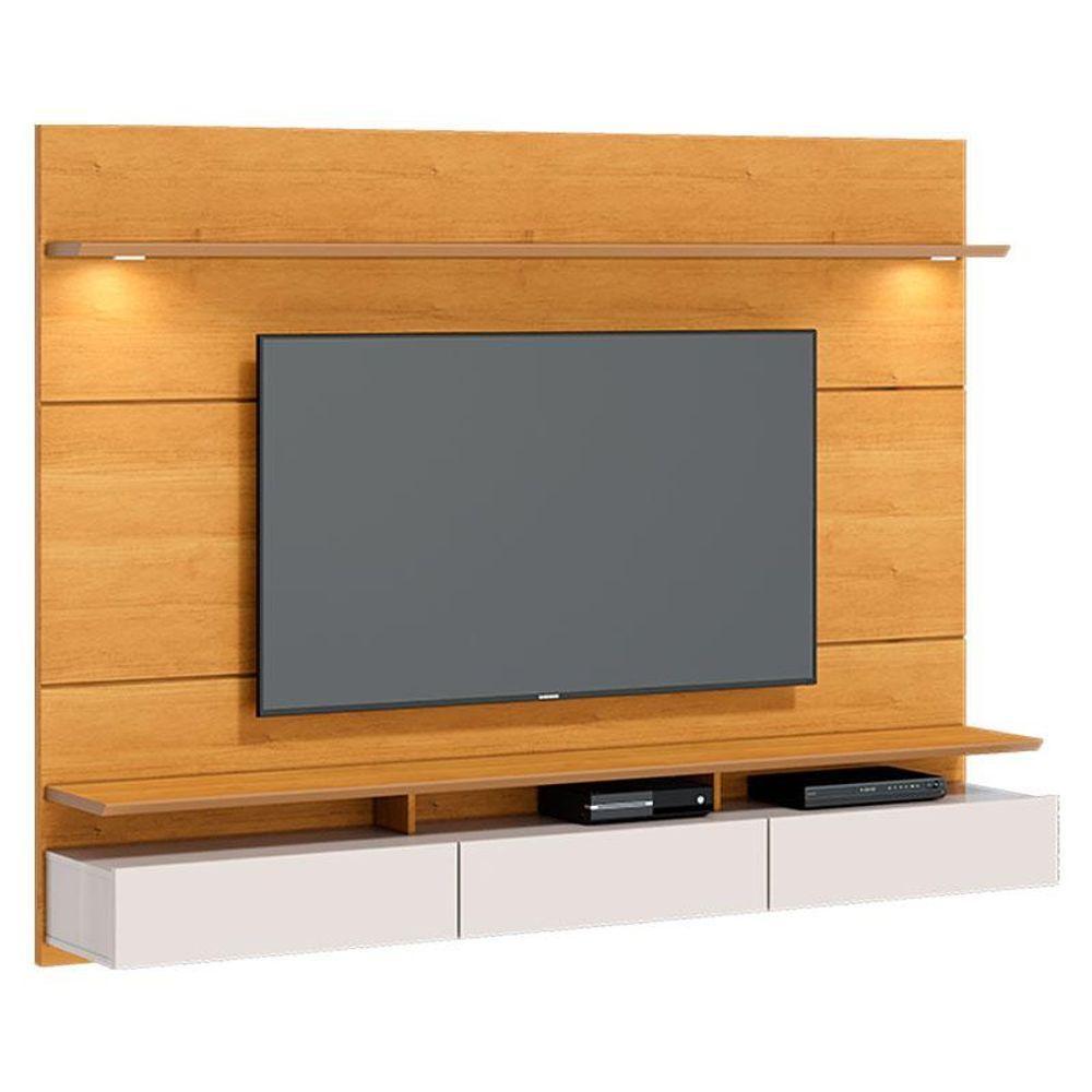 Painel Para Tv Home Suspenso Ambiente Decore 1.8 Nature Off White - Imcal - 5