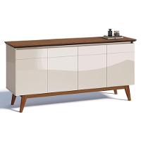 Aparador Para Sala Buffet Ambiente Classic 1.8 Off White Freijó - Imcal