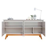 Aparador Para Sala Buffet Classic 1.6 Off White - Imcal - 3