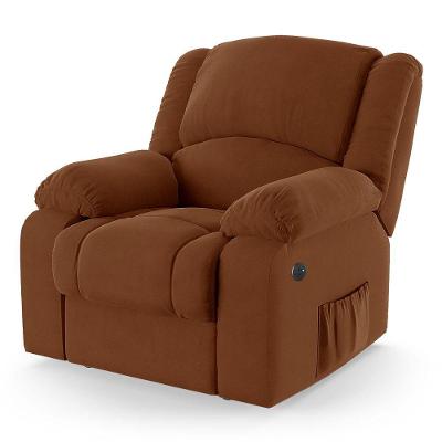 Poltrona Do Papai Reclinável Melim Controle Power Elétrico Usb Vel Terracota Fh1 - D'rossi
