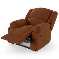 Poltrona Do Papai Reclinável Melim Controle Power Elétrico Usb Veludo Fh1 - D'rossi Cor Terracota - 3