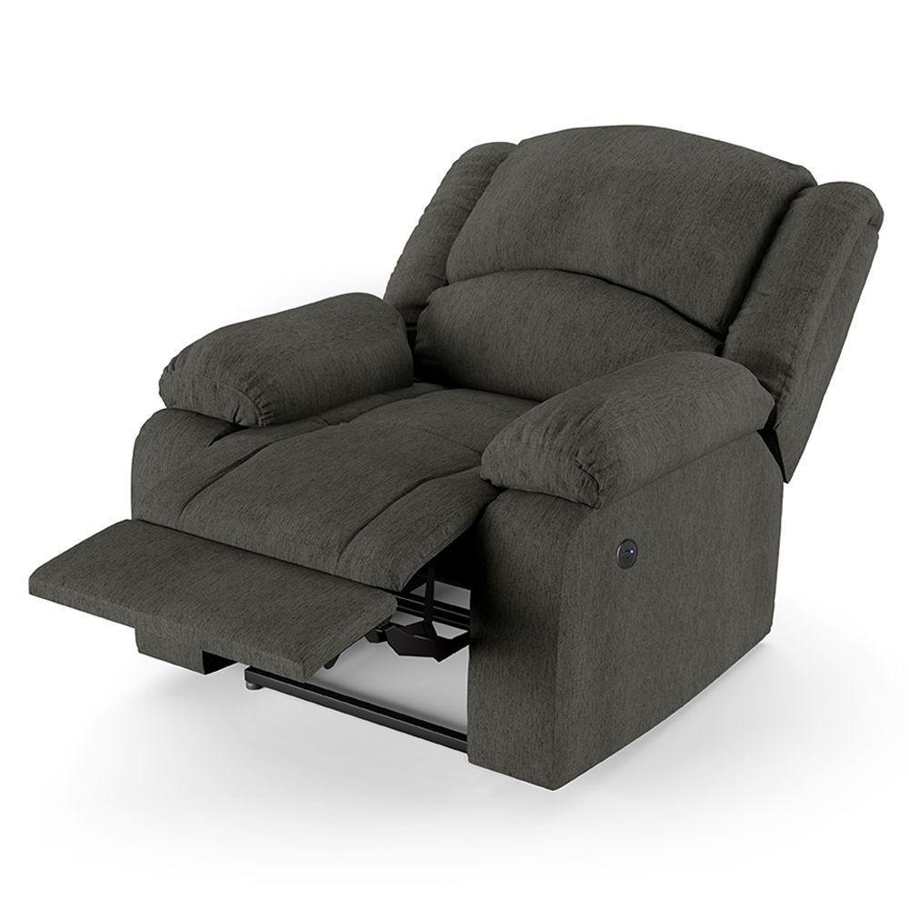 Poltrona Do Papai Reclinável Melim Controle Power Elétrico Usb Linho Grafite Fh1 - D'rossi - 3