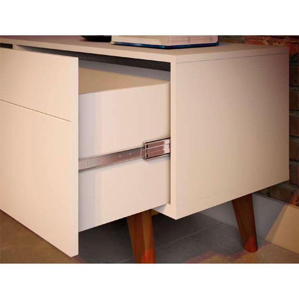 Rack Bancada Classic 2 Gavetas 1.8 Off White Nature - Imcal - 4