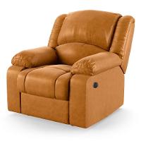 Poltrona Do Papai Reclinável Melim Controle Power Elétrico Usb Pu Fh1 - D'rossi Cor Whisky - 1