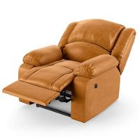 Poltrona Do Papai Reclinável Melim Controle Power Elétrico Usb Pu Fh1 - D'rossi Cor Whisky - 2