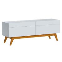 Rack Bancada Classic 2 Gavetas 1.4 Branco Acetinado - Imcal - 1