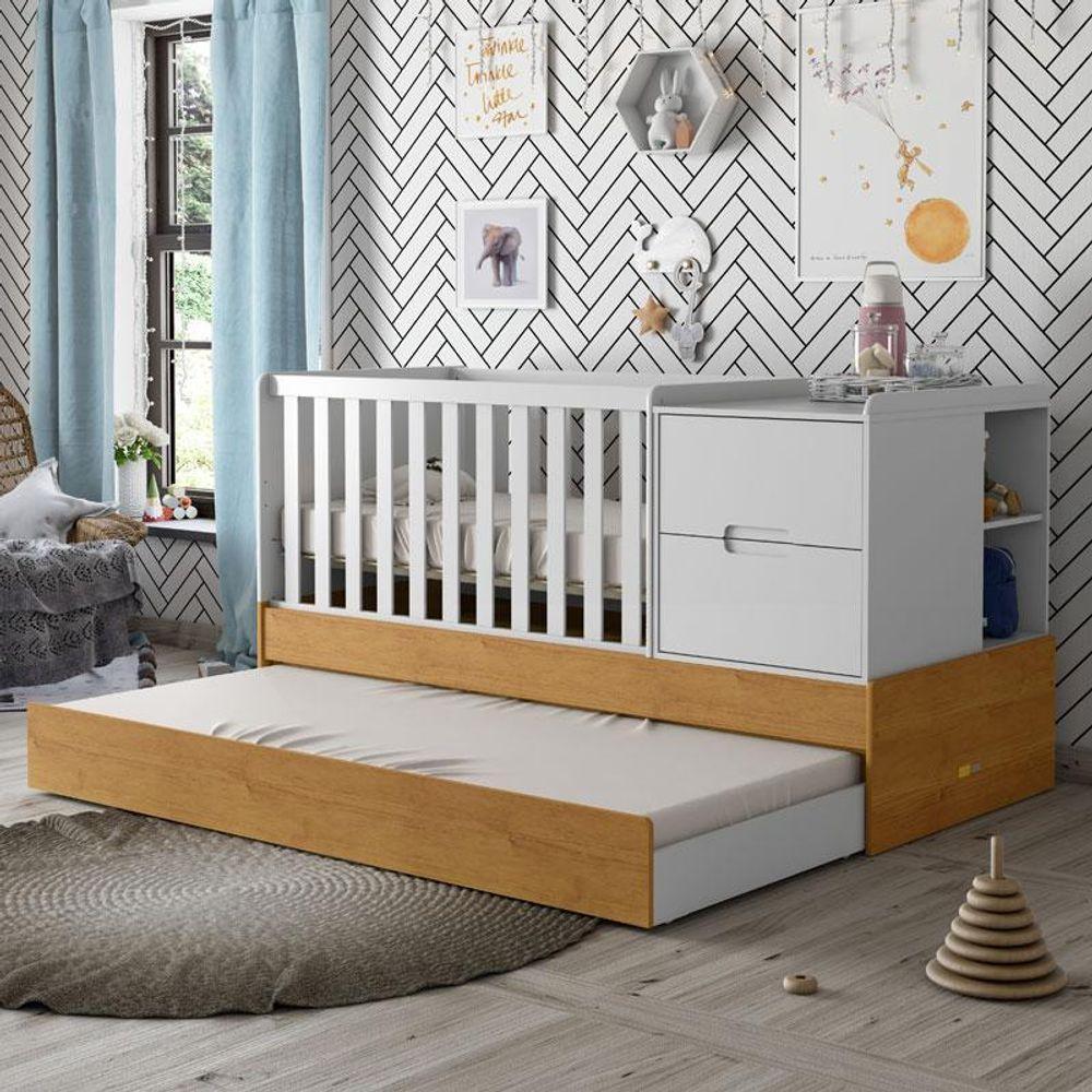 Berço Americano Multifuncional Formare Branco Freijó - Matic - 2